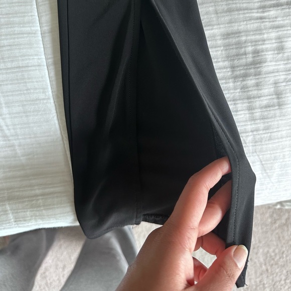 Zara oversized black ruched drawstring black tunic and front slit leggings set - Picture 10 of 10